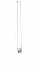 Carregar imagem no visualizador da galeria, Colar em prata 925 com banho de ródio solitário 8mm 2,00cts em Moissanite
