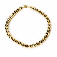 Carregar imagem no visualizador da galeria, Colar banhado a ouro 18k com extensor e bolas
