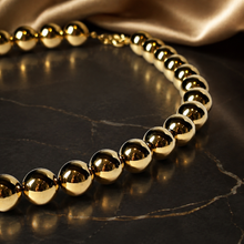 Carregar imagem no visualizador da galeria, Colar banhado a ouro 18k com extensor e bolas
