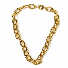 Carregar imagem no visualizador da galeria, Colar banhado a ouro 18k em elos ovais
