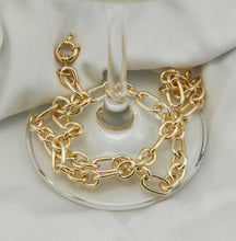 Carregar imagem no visualizador da galeria, Colar banhado a ouro 18k elos
