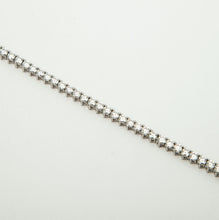 Carregar imagem no visualizador da galeria, Pulseira riviera em prata 925 banhada a ouro branco Moissanite 3 garras
