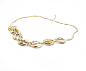 Colar banhado a ouro 18K corrente em rabo de rato.