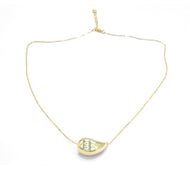 Colar banhado a ouro 18K gota