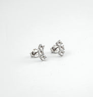 Ear cuff em prata 925 com banho de ródio e Zircônias