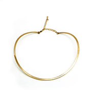 Chocker banhada a ouro 18k duro