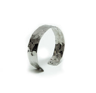 Bracelete banho de rodio martelado