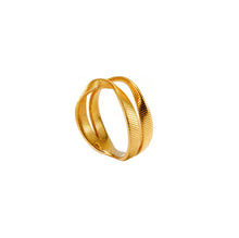 Carregar imagem no visualizador da galeria, Anel em prata 925 banhado a ouro 18K aramado
