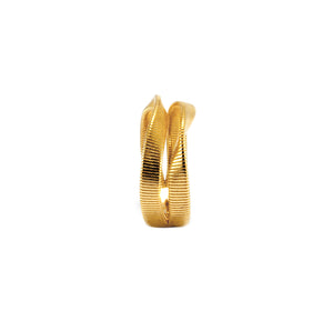 Anel em prata 925 banhado a ouro 18K aramado