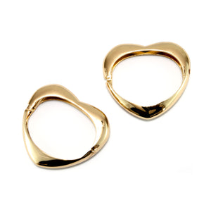 Bracelete coração banhado a ouro 18k